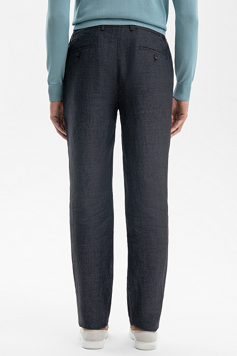 Брюки Limited edition изо льна, цвет Черный