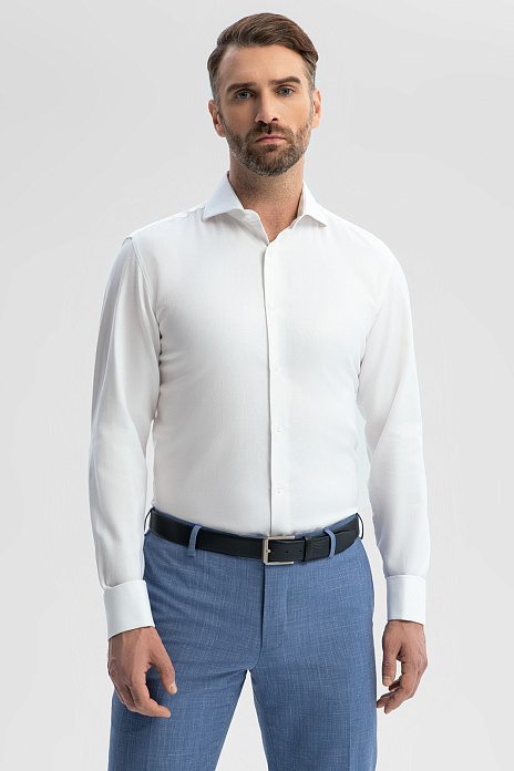 Сорочка из австрийской ткани Getzner с защитой от пятен, цвет Белый