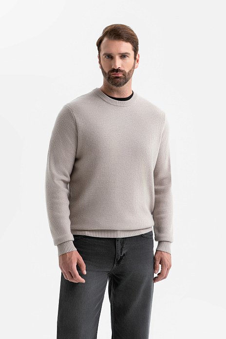 Джемпер из шерсти и кашемира, цвет Бежевый