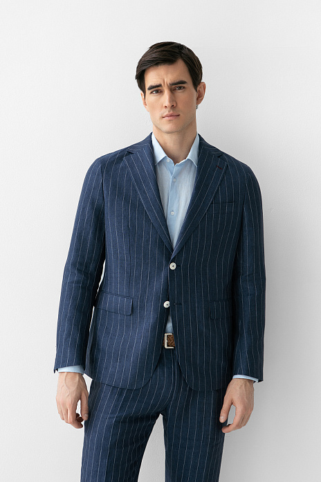 Костюм изо льна в полоску, лимитированная коллекция, цвет 