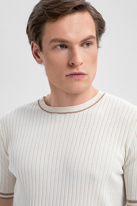 Джемпер из хлопка, цвет Молочный