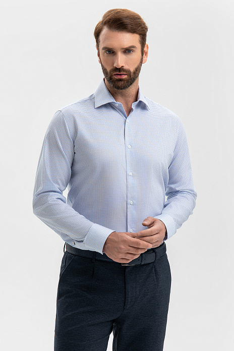 Сорочка из хлопка, цвет Голубой светлый