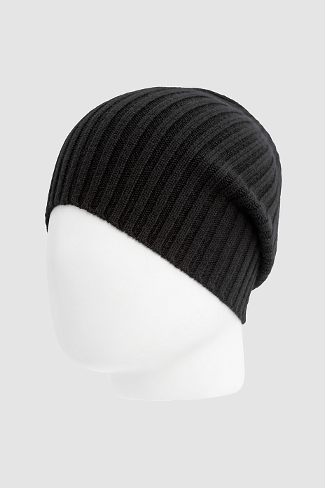Шапка из шерсти и кашемира, цвет Черный