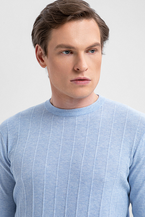 Джемпер из хлопка, цвет Голубой светлый