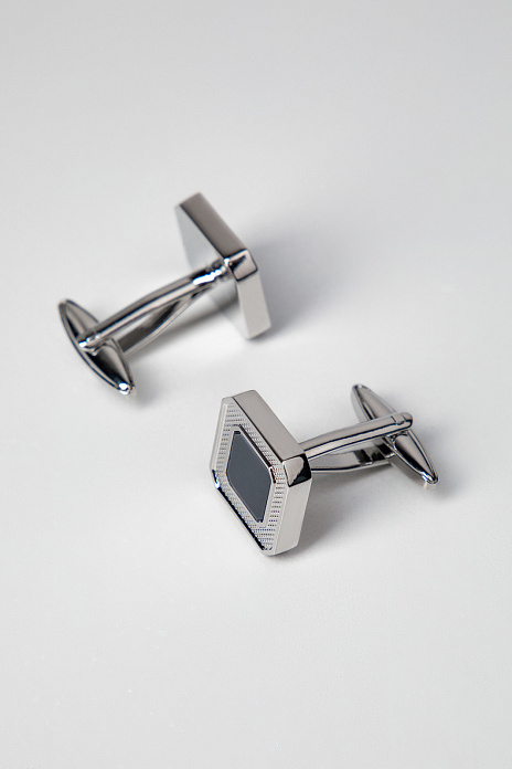 Подарочный набор (галстук+запонки), цвет Синий темный