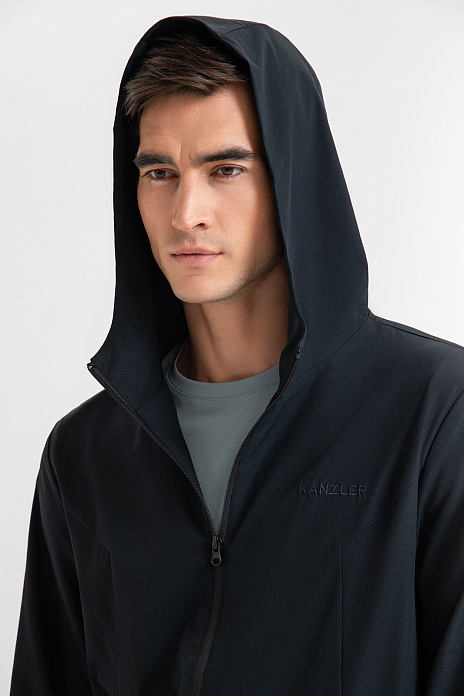 Толстовка с капюшоном из ткани повышенной прочности, цвет Черный