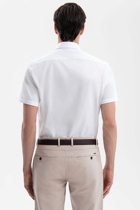 Сорочка с коротким рукавом из хлопка, цвет Белый