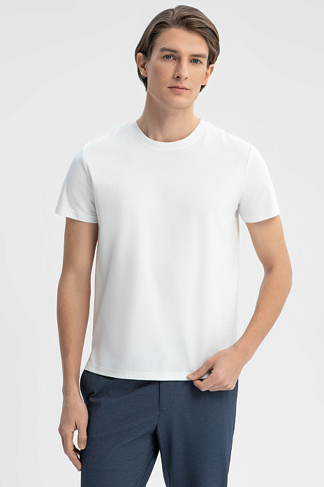 Футболка из мерсеризованного хлопка, цвет Белый