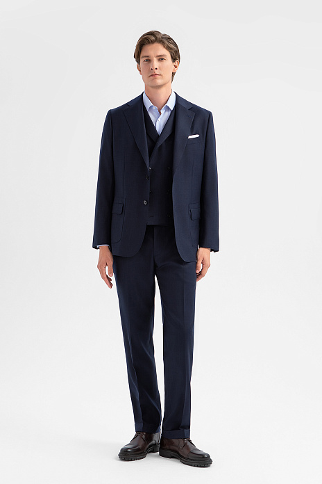 Костюм-тройка из шерсти и кашемира с водоотталкивающей обработкой, лимитированная коллекция, цвет 