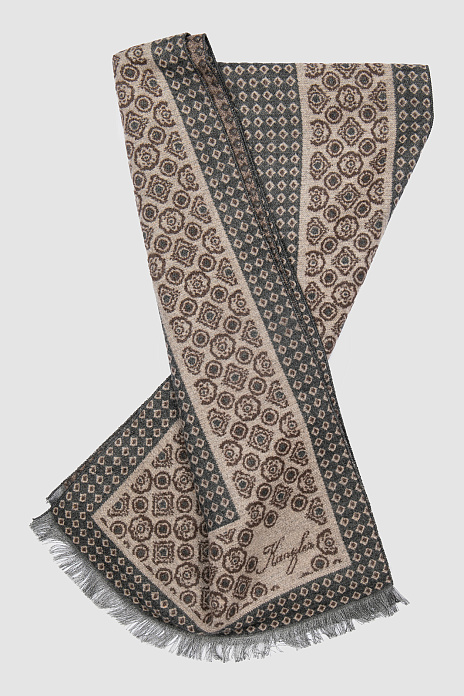 Кашне, цвет Коричневый темный