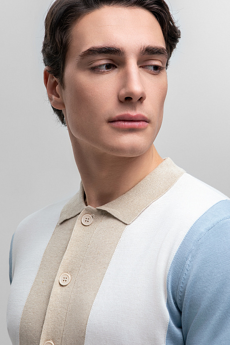 Кардиган из хлопка и льна, цвет Молочный