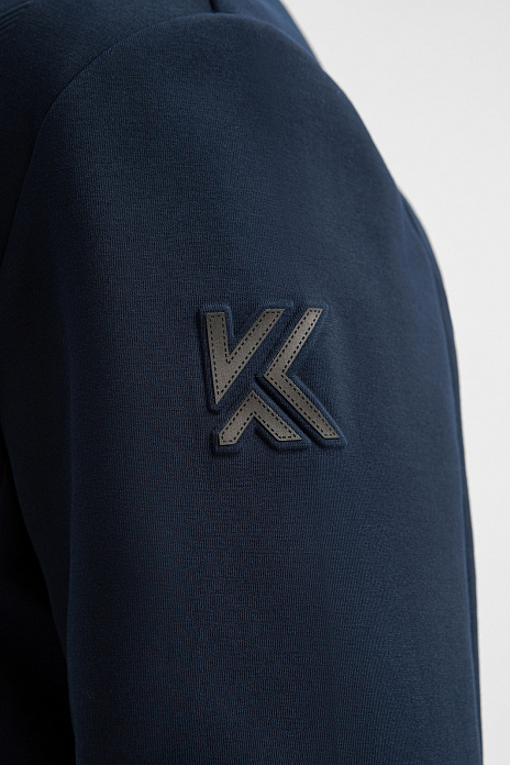 Толстовка из хлопка, цвет Синий темный