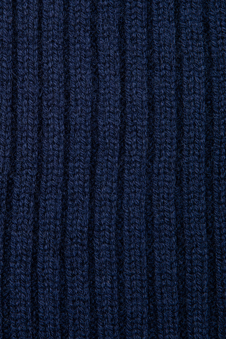 Шапка-бини из шерсти и кашемира синего цвета, цвет Синий