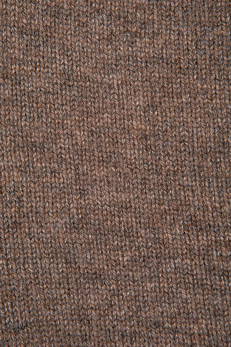 Шапка-бини из шерсти и кашемира, цвет Коричневый меланж