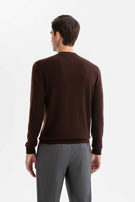 Джемпер из кашемира, лимитированная коллекция, цвет Коричневый