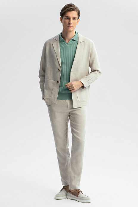 Костюм изо льна и хлопка, цвет 