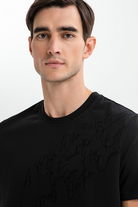 Футболка из хлопка, цвет Черный