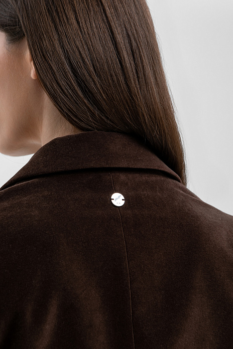 Пиджак из хлопка, цвет Коричневый