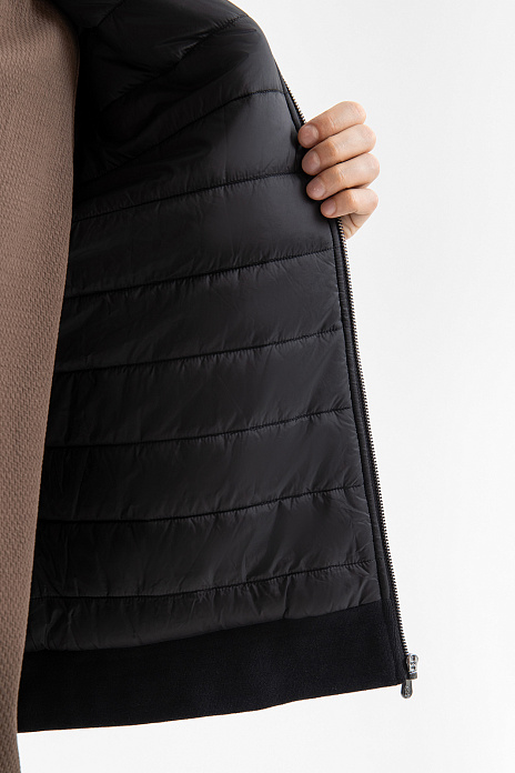 Толстовка с капюшоном утепленная, цвет Черный