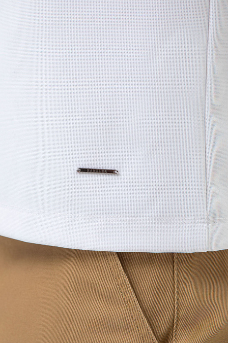 Поло из эластичной ткани, цвет Белый