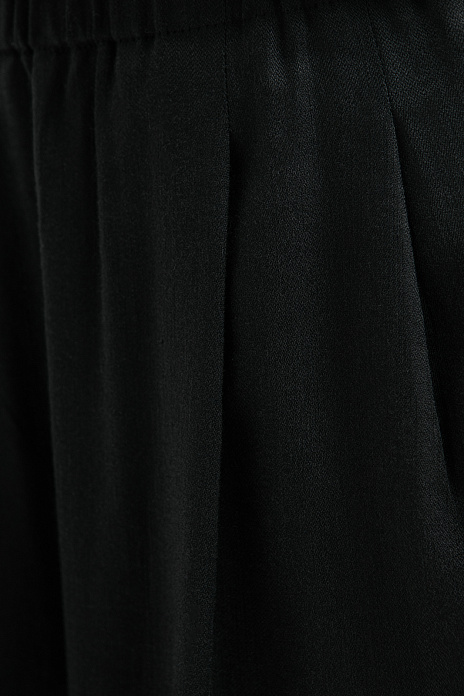 Брюки изо льна и вискозы, цвет Черный