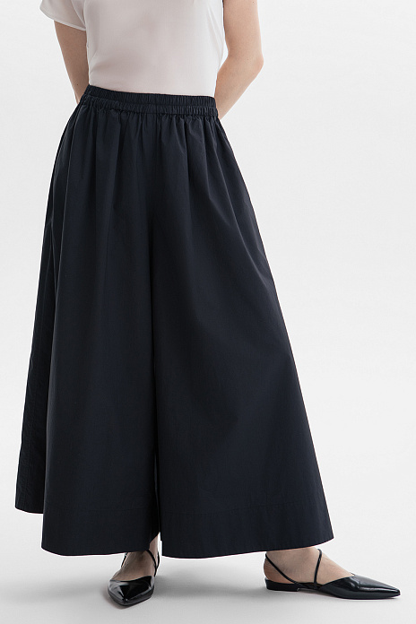 Кюлоты из хлопка, цвет Черный