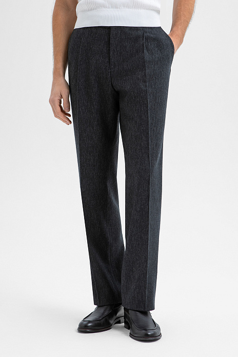 Брюки из шерсти, лимитированная коллекция, цвет Графит