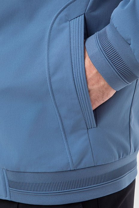 Голубой бомбер с водоотталкивающей обработкой, цвет Голубой