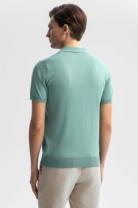 Поло из хлопка Пима, цвет Зеленый светлый
