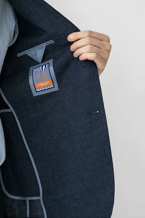 Пиджак льняной, цвет Синий темный