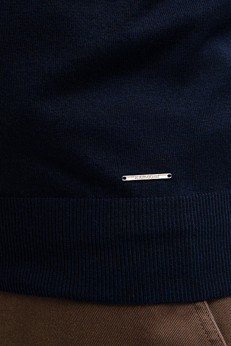 Джемпер из шерсти и кашемира, цвет Синий темный