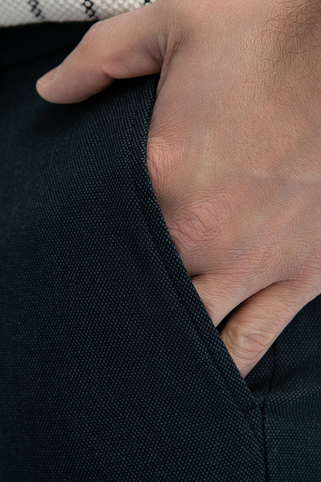 Брюки из хлопка, цвет Голубой темный