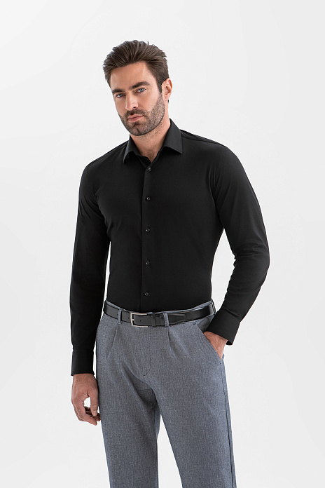 Сорочка из хлопка, цвет Черный