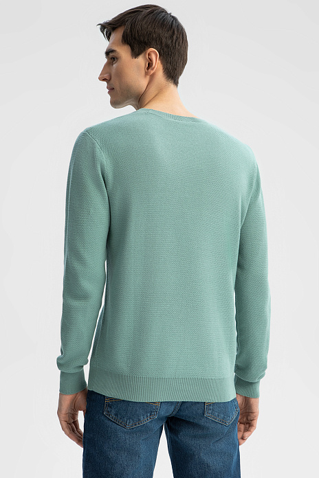 Джемпер из хлопка Пима, цвет Зеленый светлый