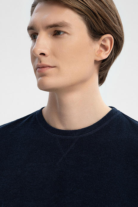 Футболка из хлопка, цвет Синий темный