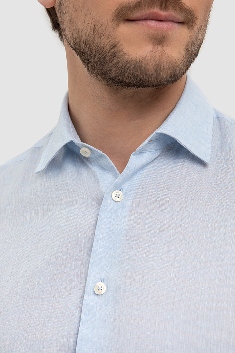 Сорочка Limited edition изо льна, цвет Голубой светлый