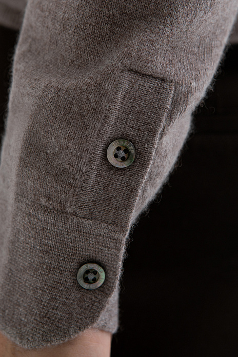 Джемпер поло Limited edition из кашемира, цвет Мокко