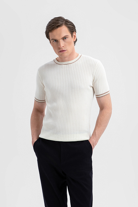 Джемпер из хлопка, цвет Молочный