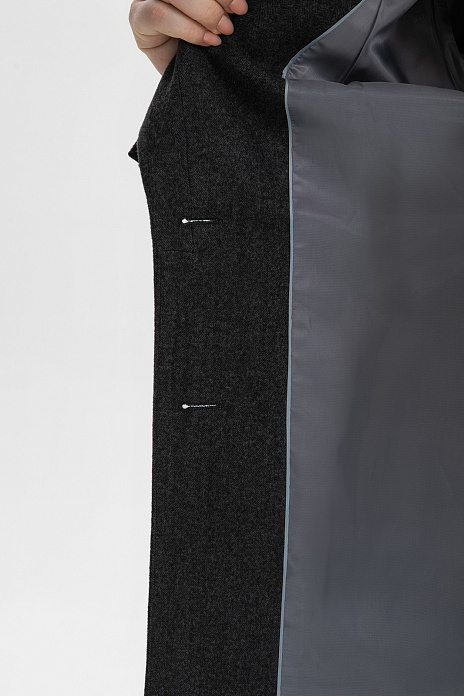 Пиджак из шерсти, цвет Серый темный