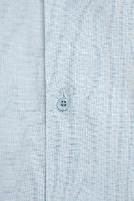 Сорочка с коротким рукавом изо льна и хлопка, цвет Зеленый светлый