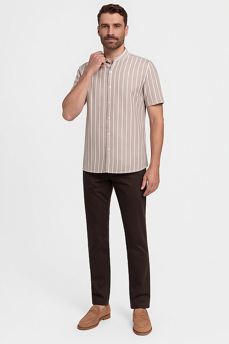 Сорочка с коротким рукавом из хлопка, лимитированная коллекция, цвет Мокко